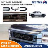 Blackout Front Grille BYD Logo Trim Cover Overlay For 2025 BYD Shark 6